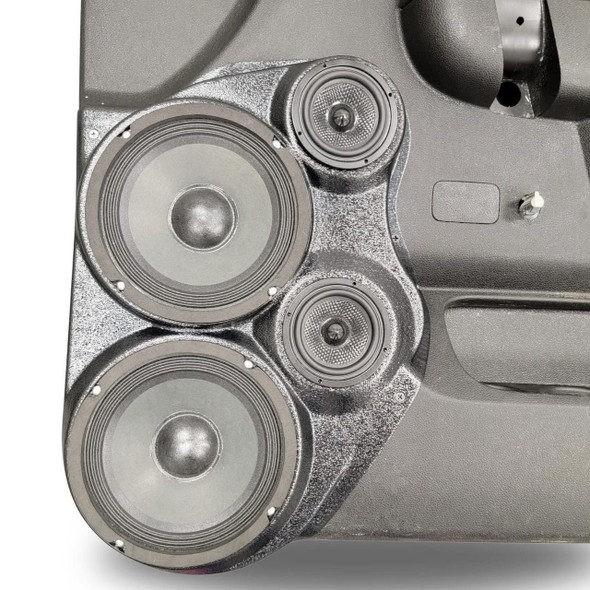 DOWN4SOUND PODS DOWN4SOUND Dual 6.5" and Dual 3.5" Speaker Pods for the Front Door of a 10-13 Chevrolet Silverado-GMC Sierra Lower Handle