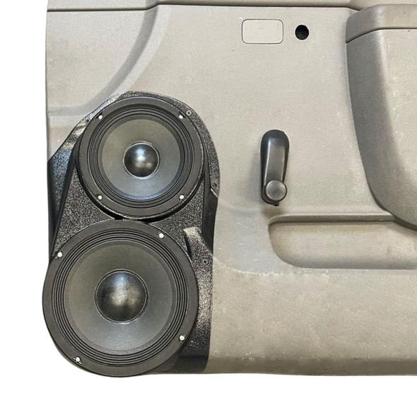 DOWN4SOUND PODS DOWN4SOUND Single 8" and Single 6.5" Speaker Pods for the Front Door of a 10-13 Chevrolet Silverado-GMC Sierra Lower Handle Manual Window