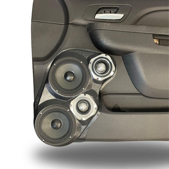 DOWN4SOUND PODS DOWN4SOUND Dual 6.5" and Dual 4" Speaker Pods for the Front Door of a 10-14 GM Full Size Truck Upper Handle