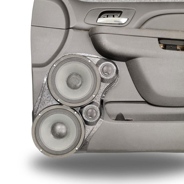 DOWN4SOUND PODS DOWN4SOUND Dual 8" and Dual Tweeter Speaker Pods for the Front Door of a 10-14 GM Full Size Truck Upper Handle