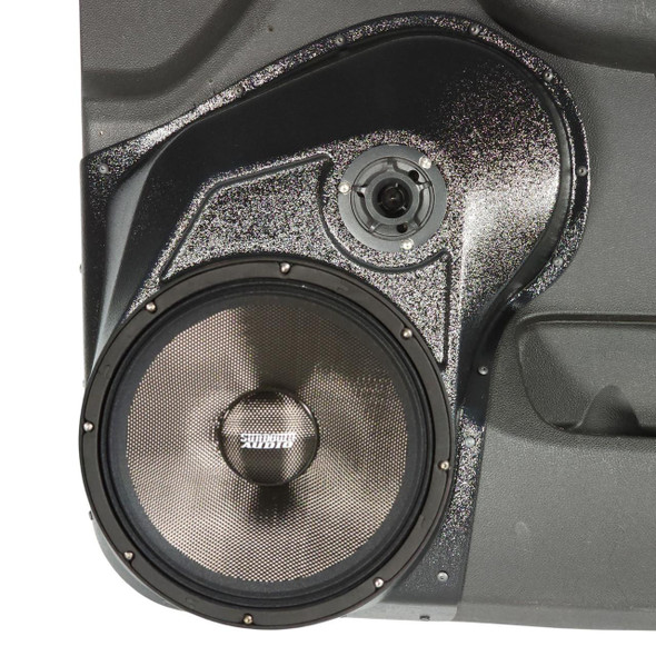 DOWN4SOUND PODS DOWN4SOUND Single 10" and Single 3.5" Speaker Pods for the Front Door of a 10-14 GM Full Size Truck Upper Handle 