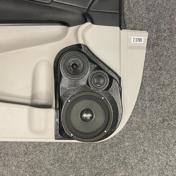 DOWN4SOUND PODS DOWN4SOUND Single 6.5" and Single 3.5" and Single Tweeter Speaker Pods for the Front Door of a 12-17 Toyota Camry