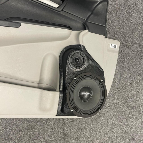 DOWN4SOUND PODS DOWN4SOUND Single 8" and Single 3.5" Speaker Pods for the Front Door of a 12-17 Toyota Camry