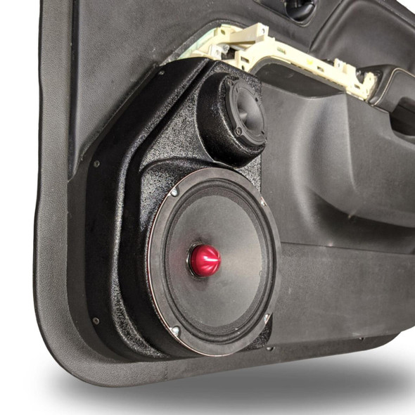 DOWN4SOUND PODS DOWN4SOUND Single 8" and Single Tweeter Speaker Pods for the Front Door of a 14-18 Chevrolet Silverado-GMC Sierra