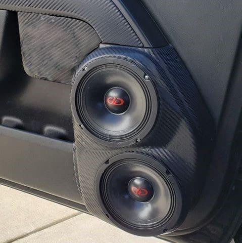 DOWN4SOUND PODS DOWN4SOUND Dual 6.5" Speaker Pods for the Front Door of a 14-18 Chevrolet Silverado-GMC Sierra