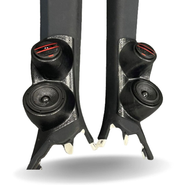DOWN4SOUND PODS DOWN4SOUND Single 3.5" and Single Tweeter Speaker Pods for the A-Pillar of a 15-21 Lexus RC