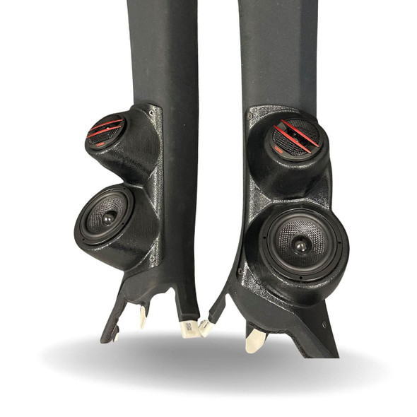 DOWN4SOUND PODS DOWN4SOUND Single 3.5" and Single Tweeter Speaker Pods for the A-Pillar of a 15-21 Lexus RC