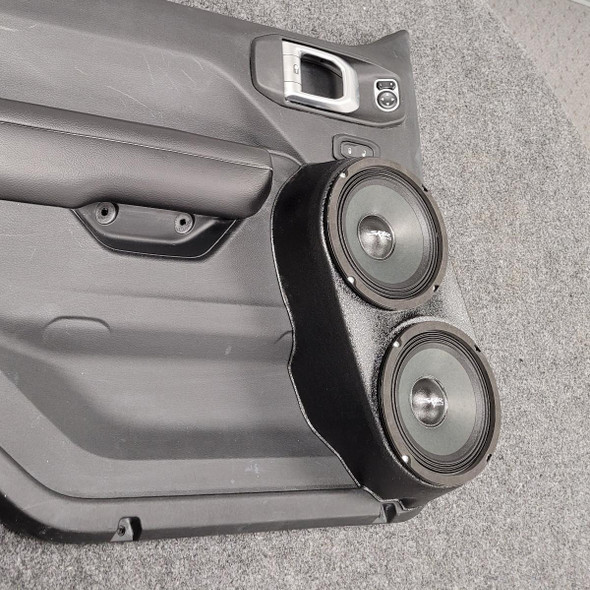 DOWN4SOUND PODS DOWN4SOUND Flangeless Dual 6.5" Speaker Pods for the Front Door of a 18-24 Jeep Wrangler-Jeep Gladiator