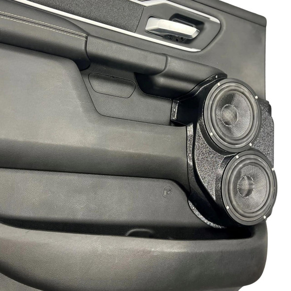 DOWN4SOUND PODS DOWN4SOUND Dual 6.5" Speaker Pods for the Rear Door of a 19-25 Dodge Ram 1500 Crew Cab