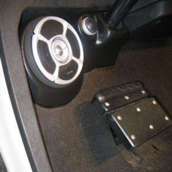 DOWN4SOUND PODS DOWN4SOUND Custom Speaker Pods Brand - 4-Bolt - Single 5.25 in and Single Tweeter Speaker Pods for the Lower Dash of a 93-23 E-Z-Go TXT
