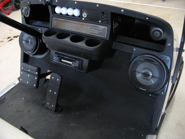 DOWN4SOUND PODS DOWN4SOUND Custom Speaker Pods Brand - Special Single 6.5" Speaker Pods for the Lower Dash of a 93-23 E-Z-Go TXT