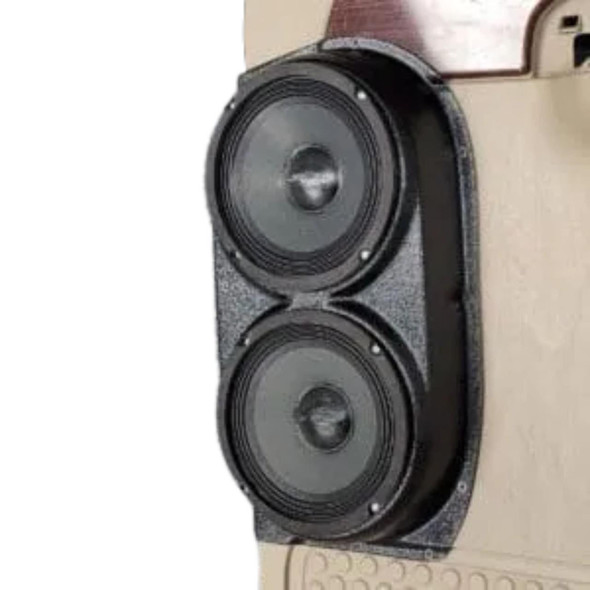 DOWN4SOUND PODS DOWN4SOUND Dual 6.5" Speaker Pods for the Rear Door of a 99-07 Ford F-250 F-350 Crew Cab Smoking