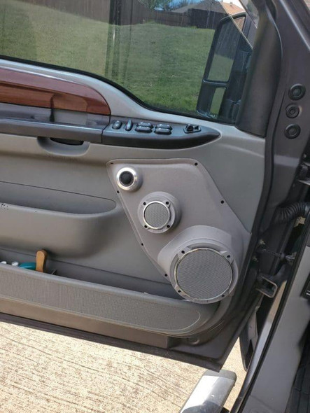 DOWN4SOUND PODS DOWN4SOUND Single 6.5" and Single Tweeter Speaker Pods for the Front Door of a 99-07 Ford F-250 F-350-Ford Excursion