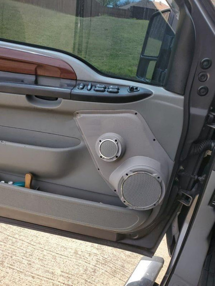 DOWN4SOUND PODS DOWN4SOUND Single 6.5" and Single 3.5" Speaker Pods for the Front Door of a 99-07 Ford F-250 F-350-Ford Excursion
