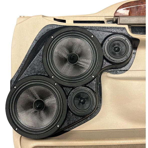 DOWN4SOUND PODS DOWN4SOUND Dual 8" and Dual 3.5" Speaker Pods for the Front Door of a 99-07 Ford F-250 F-350-Ford Excursion