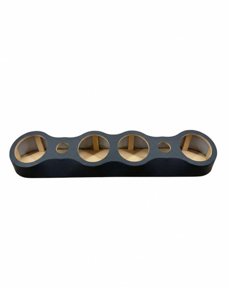 Down4Sound Universal Roof-Mount 6.5″ Speaker Box – 4×6.5 + Tweeter Layout | Black Vinyl
