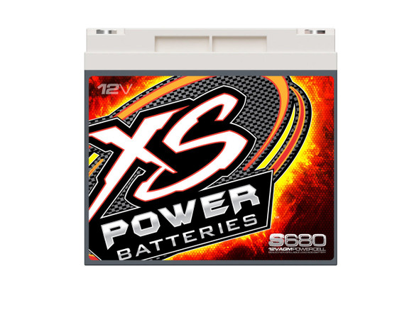 XS Power S680 - 12V AGM Starting Battery, Max Amps 1,000A CA 320A