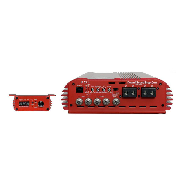  DOWN4SOUND | JP53 V2 RED | 5300W RMS AMPLIFIER 