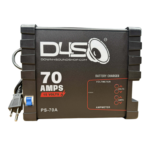  DOWN4SOUND 70A SMART POWER SUPPLY – 12V CAR AUDIO POWER SUPPLY & BATTERY CHARGER (13.8V–15V OUTPUT)