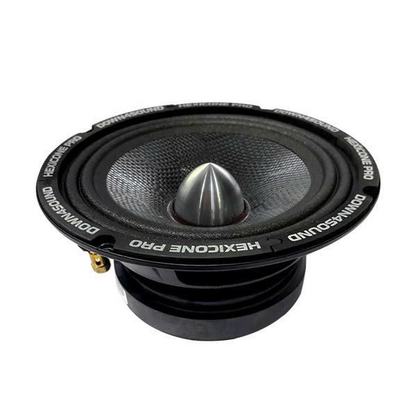 DOWN4SOUND | HEXICONE XMR 65 | 6.5" CARBON FIBER PRO AUDIO SPEAKER | 200W RMS | 4 OHM 