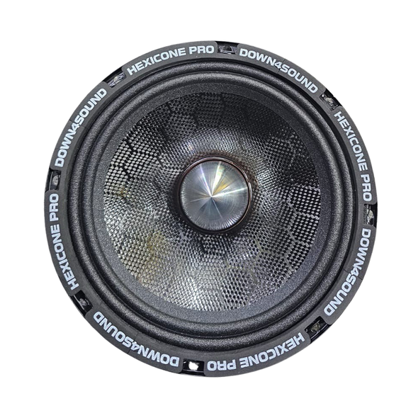 DOWN4SOUND | HEXICONE XMR 80 | 8" CARBON FIBER PRO AUDIO SPEAKER | 300W RMS | 8 OHM