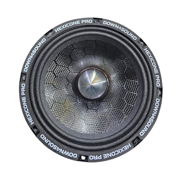  DOWN4SOUND | HEXICONE XMR 80 | 8" CARBON FIBER PRO AUDIO SPEAKER | 300W RMS | 4 OHM 