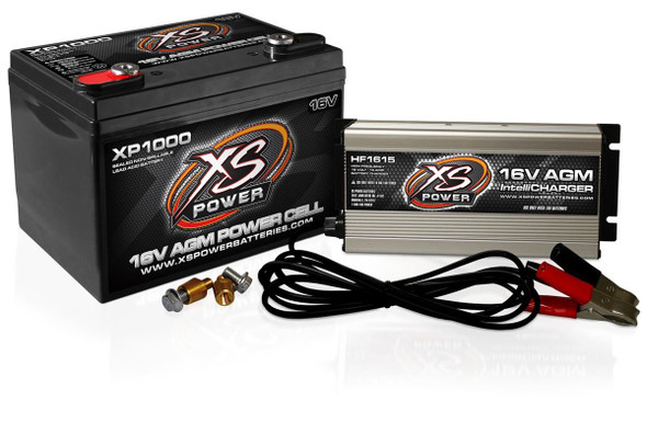 XS Power XP1000CK1 - XP1000 16V Battery and HF1615 16V, 15A IntelliCharger Combo