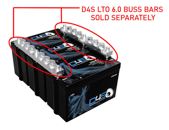 Down4Sound DOWN4SOUND or D4S LTO 6.0 - 12V Lithium Battery 3000 - 5000W