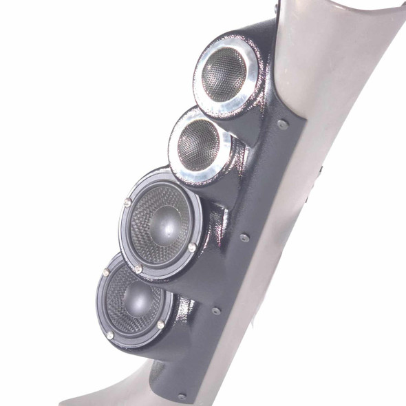  DOWN4SOUND PODS | DUAL 3.5" + DUAL 2" LARGE A-PILLAR SPEAKER PODS FOR THE FOR THE 2000-2006 CHEVROLET AVALANCHE, TAHOE, SUBURBAN, SILVERADO, GMC YUKON, SIERRA & CADILLAC ESCALADE 