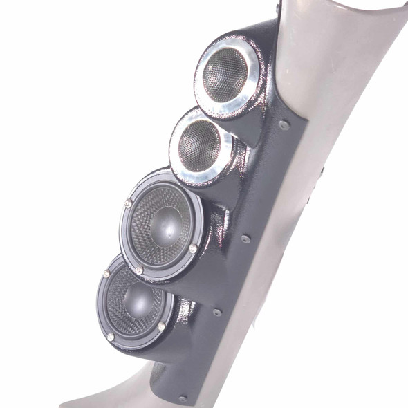 DOWN4SOUND PODS | DUAL 3.5" + DUAL 2" LARGE A-PILLAR SPEAKER PODS FOR THE FOR THE 2000-2006 CHEVROLET AVALANCHE, TAHOE, SUBURBAN, SILVERADO, GMC YUKON, SIERRA & CADILLAC ESCALADE