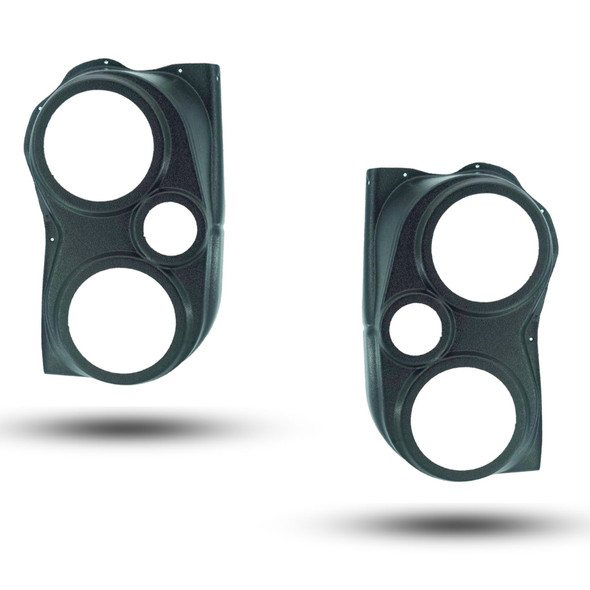 DOWN4SOUND PODS | DUAL 6.5" AND  3.5" SPEAKER PODS FOR THE REAR DOOR OF A 04-14 NISSAN TITAN / 04-07 NISSAN ARMADA-INFINITI QX56