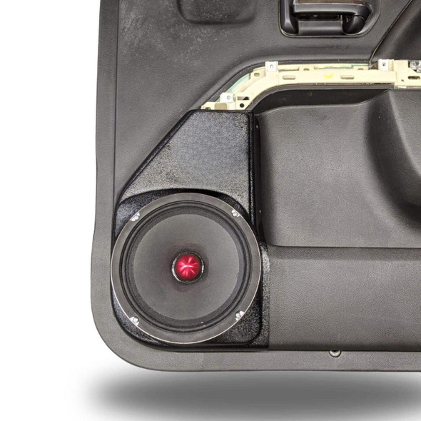  DOWN4SOUND PODS | 8" SPEAKER PODS FOR THE FRONT DOOR OF A 14-18 CHEVROLET SILVERADO-GMC SIERRA 