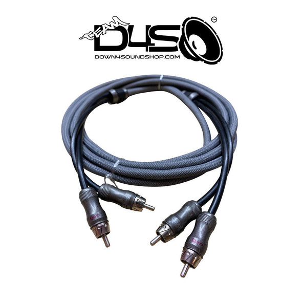 DOWN4SOUND 12FT 2-CHANNEL TWISTED PAIR RCA INTERCONNECT