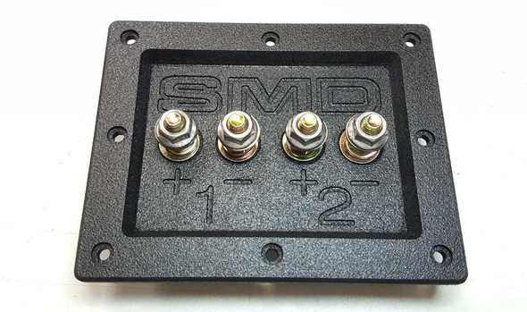 Sound Mekanix Round Subwoofer Speaker Box Terminal Cup – TCS-2R, Single Input, Made In USA