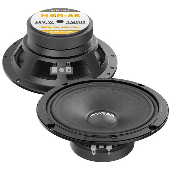 DEAF BONCE Avatar MBR-65 or 6.5 Mid-Range Speakers Pair