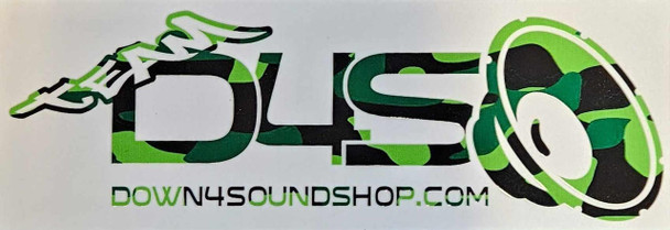  12" DOWN4SOUND LOGO STICKER V2 