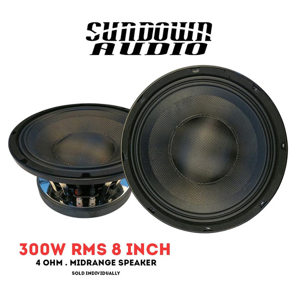 Sundown Audio or VEX-8 Pro Audio Driver or 300W RMS or 4 OHM SINGLE