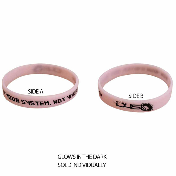 RYSNYM Glow in the Dark PINK Wristband