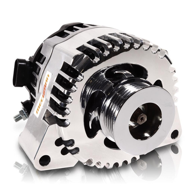 Mechman S Series Billet 240 AMP Racing Alternator For C6 Corvette - Polished Finish