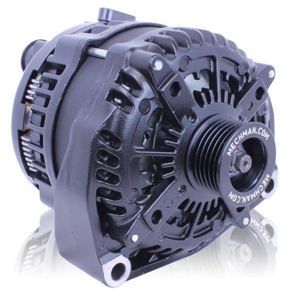 Mechman 320 amp high output black alternator for Chevy / GMC / Tahoe / Suburban / Silverado / Escalade