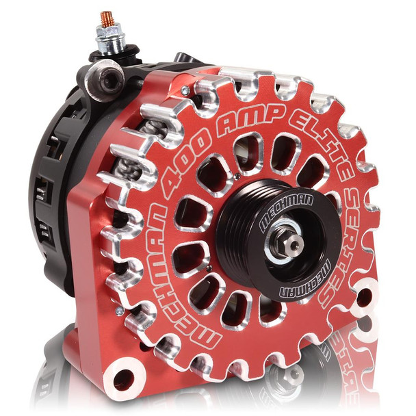 Mechman High Output 400 Amp Red Billet Alternator For 14-18 GM Silverado Sierra Suburban Tahoe Escalade