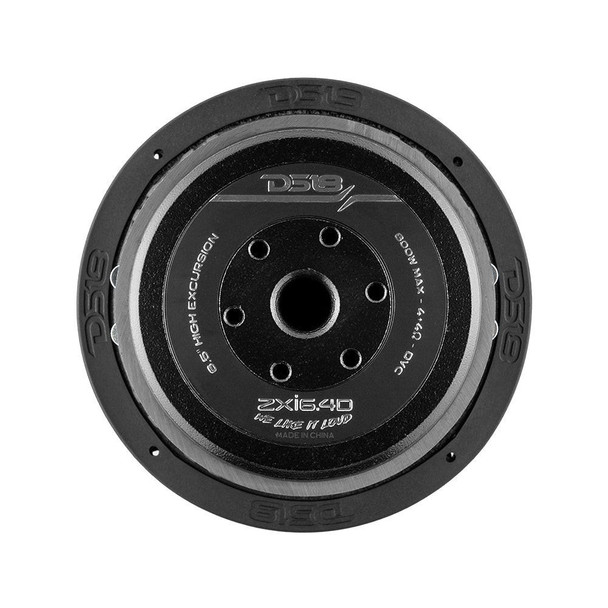 DS18 Audio DS18 ZXI6.4D High Excursion 6.5 Car Audio Subwoofer 600W Watts DVC 4-Ohm Quad Stacked Magnets