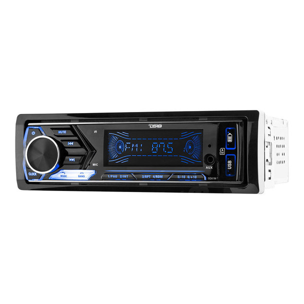 DS18 Audio DS18 SDX1M Single Din Head Unit Digital media receiver Mechless Player, Bluetooth, Dual USB ,7 Volt Preouts