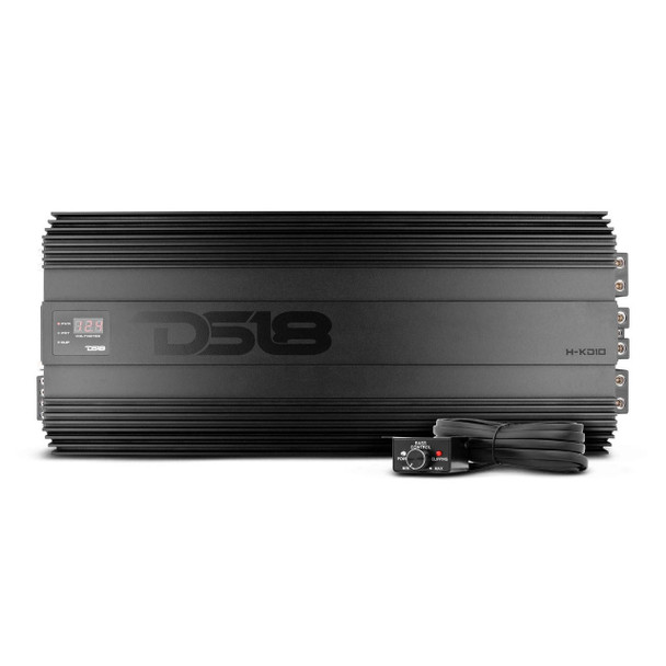 DS18 Audio DS18 H-KO10 HOOLIGAN SPL 1-Channel Monoblock Car Amplifier, Voltmeter, Clip Indicator 10,000 Watts Rms 1-Ohm Made In Korea