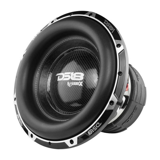 DS18 Audio DS18 HOOL-X15.2DHE HOOLIGAN 15 High Excursion Car Subwoofer 4000 Watts Rms 4 Dvc 2-Ohm