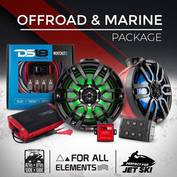 DS18 Audio 8-Inch Offroad and Marine Package