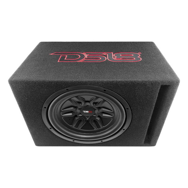 DS18 Audio DS18 LSE-112A Bass Package 1 x SLC-MD12 In a Ported Box with S-1500.1/RD Amplifier and 4-GA Amp Kit 500 Watts