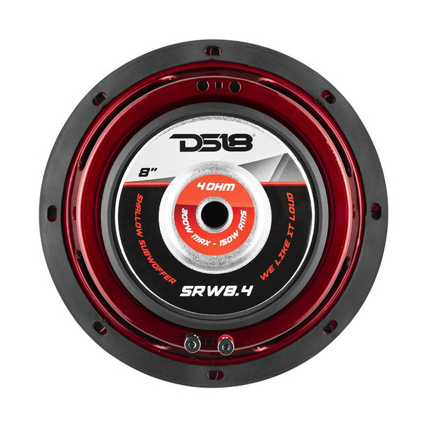 DS18 Audio DS18 SRW8.4 8 Car Subwoofer 500 Watts Svc 4-Ohm Shallow Mount
