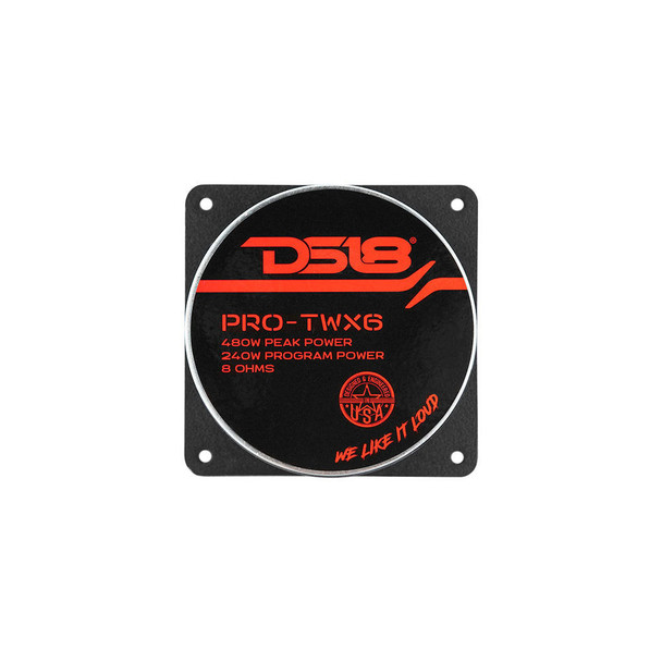 DS18 Audio DS18 PRO-TWX6 Super Bullet Tweeter 480 Watts 1.5 Aluminum 8-Ohm Vc