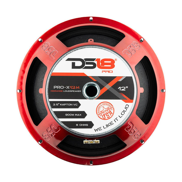 DS18 Audio DS18 PRO-X12M – 12 Mid-range Loudspeaker – 450 Watts RMS 900 Watts MAX, 8-Ohms